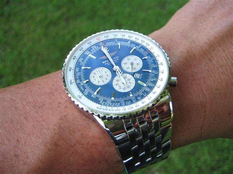 breitling with blue face|breitling blue face navitimer.